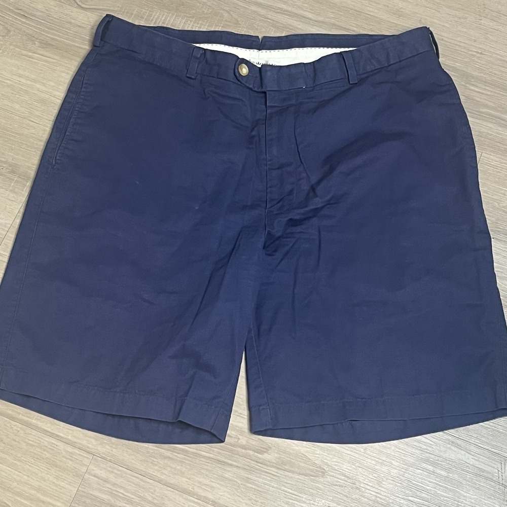Peter Millar Men's Performance Chino Golf Shorts Sz 36 Navy Blue